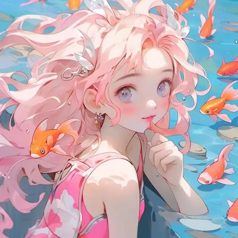 78女生可爱动漫头像系列5|夏日泳池78 夏天来啦,泳池趴还会远吗