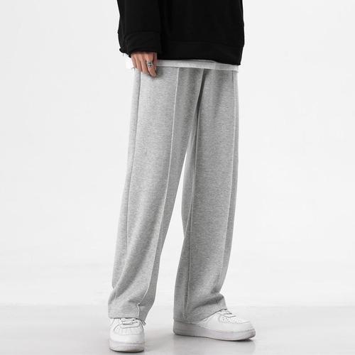 灰色裤子男休闲裤宽松韩版潮流学生情侣百搭港风运动直筒阔腿裤潮