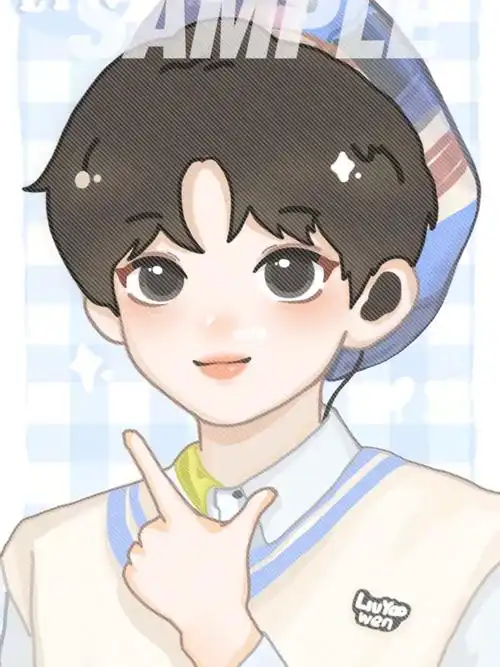 摸摸鱼……#q版  #刘耀文  #稿件展示  #饭圈美工  #约稿