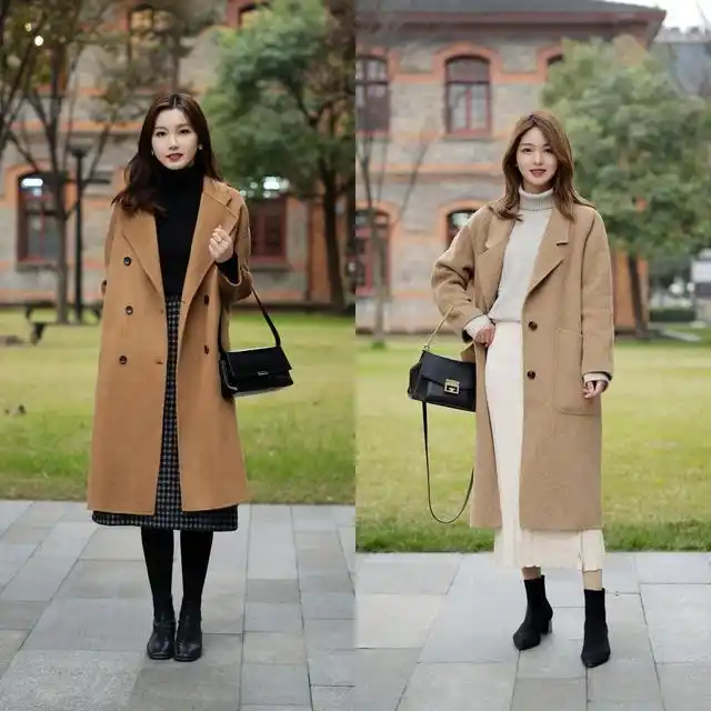 一,"长大衣 长裙"的色彩搭配思路