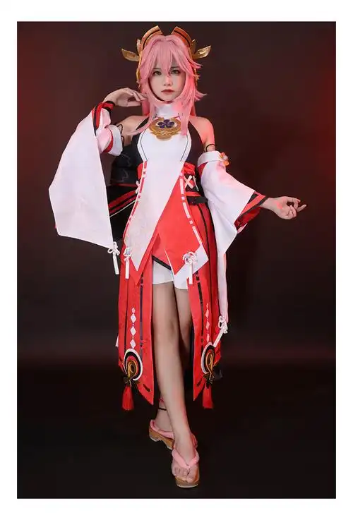 cos 原神八重神子狐狸小姐宫司cosplay游戏女装 全款现货 s【图片