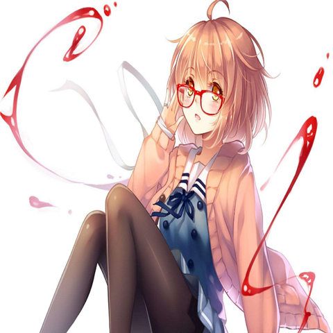 境界的彼方海报卡贴  栗山未来动漫周边礼品