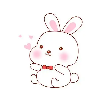 素材小白兔元素卡通农场牧场动物手绘插画视频插画背景白底背景可爱小