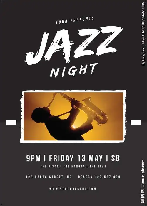 爵士音乐海报图片