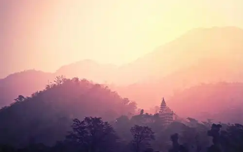 富有自然仙气的优美山峰自然景色,风景-回车桌面