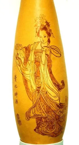 我的葫芦烙画--人物系列