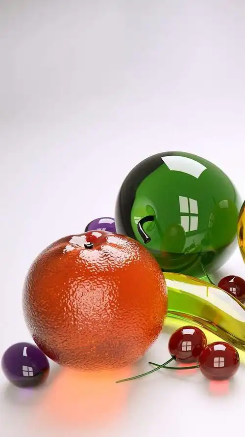 3d水晶果高清壁纸_网易订阅