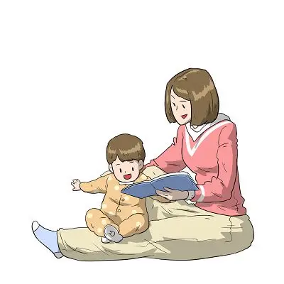 手绘卡通母婴亲子母子人物素材