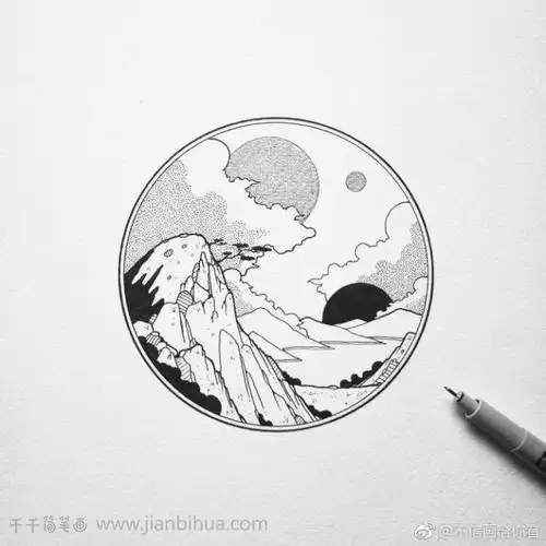 一组干净精致的风景画