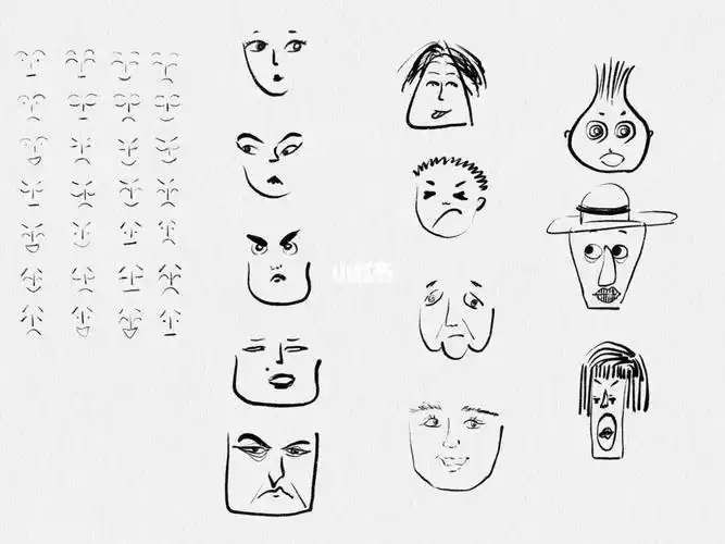 基础人物角色的面部和表情夸张练习