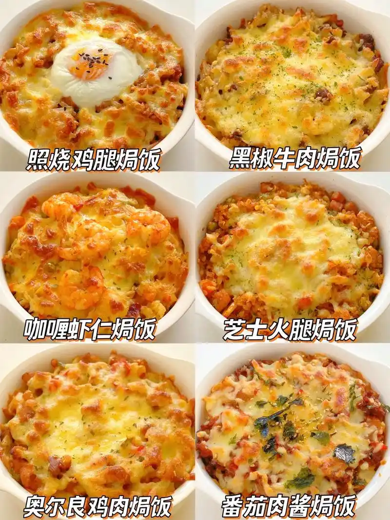 芝士焗饭做法合集6015奶香浓郁巨拉丝.