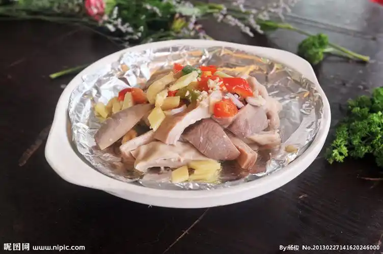 锡纸沙姜猪肚图片