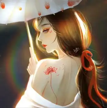 彼岸花闺蜜头像古风一左一右图片