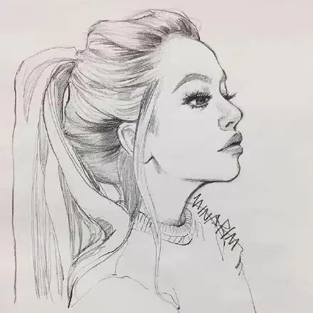 单色的素描,呈现立体的效果——速写人物头像的临摹范本