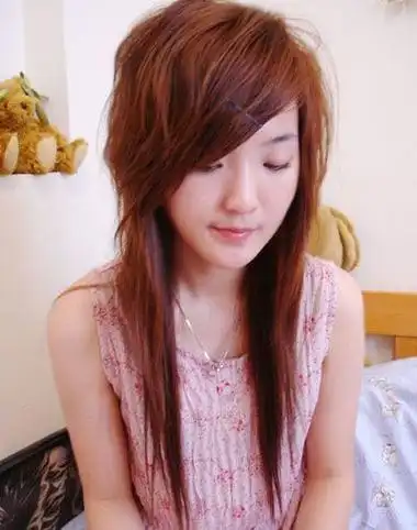 长碎发爆炸烫发发型爆炸烫发发型图片