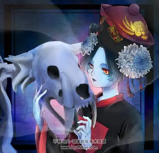 僵尸娘系列主题插画图包百度网盘790p