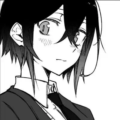 男生动漫黑白头像