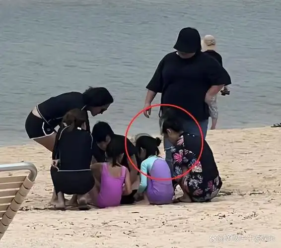 近日,有网友在日本沙滩上偶遇了林心如,霍建华及其女儿小海豚,一家三