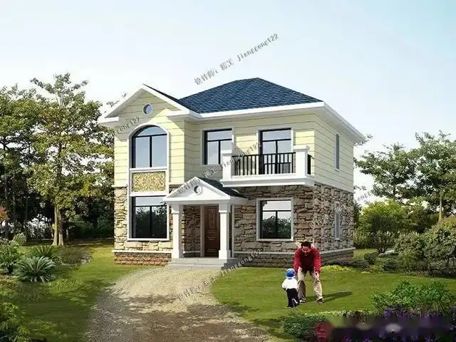 7款小户型二层别墅,都是100平方米以内,主体十几二十万一套