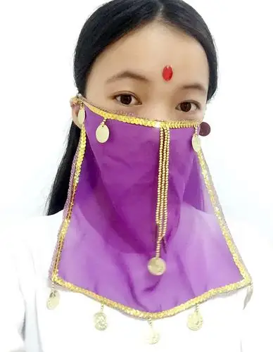 面纱特价印度舞蹈演出服道具肚皮配饰肚皮舞配饰
