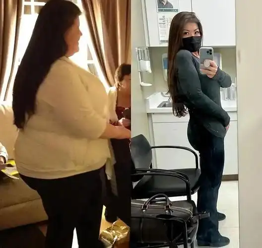 一组减肥对比照曝光你不瘦下来就不知道自己有多美