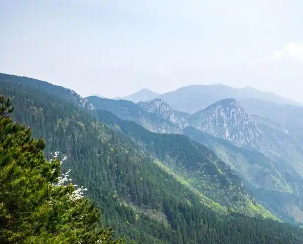 庐山最高峰大汉阳峰沿途风景