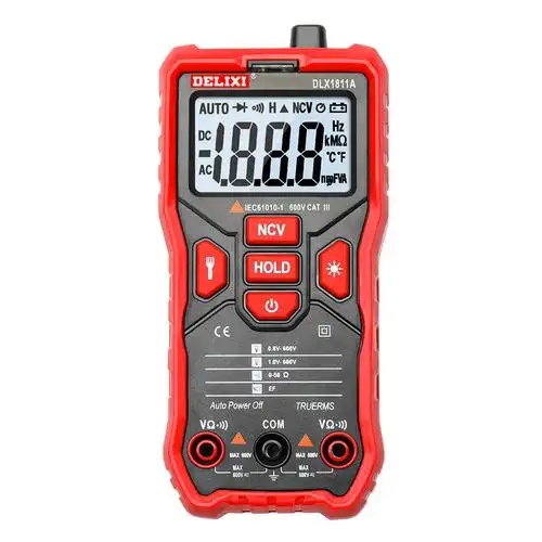 德力西万用表全自动高精度智能防烧万能表数显表万用表电工专用表