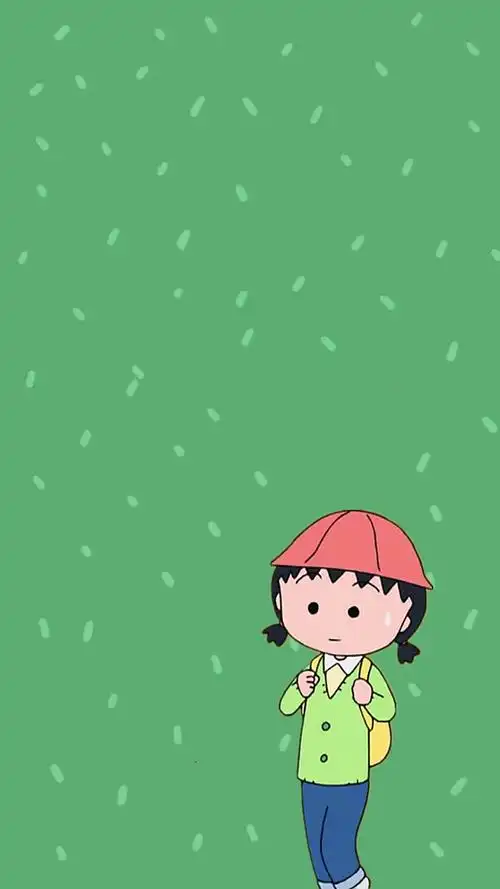 小丸子壁纸绿色系