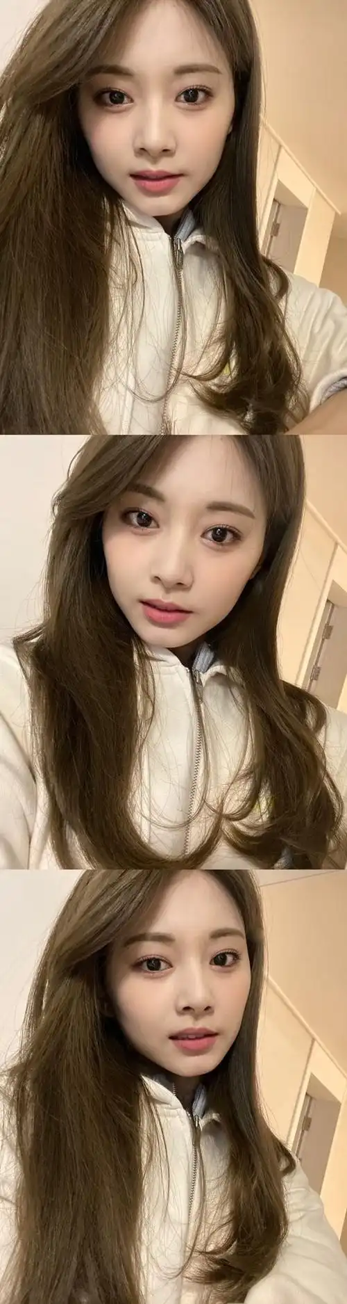 韩国女团twice成员周子瑜发照三连自拍