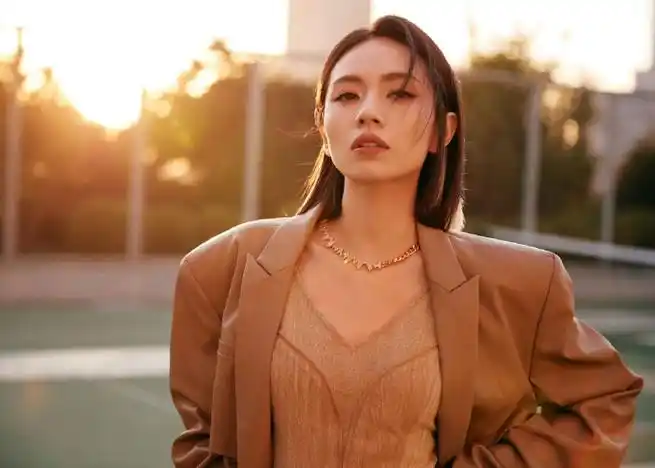 刘惜君美拉德长裙