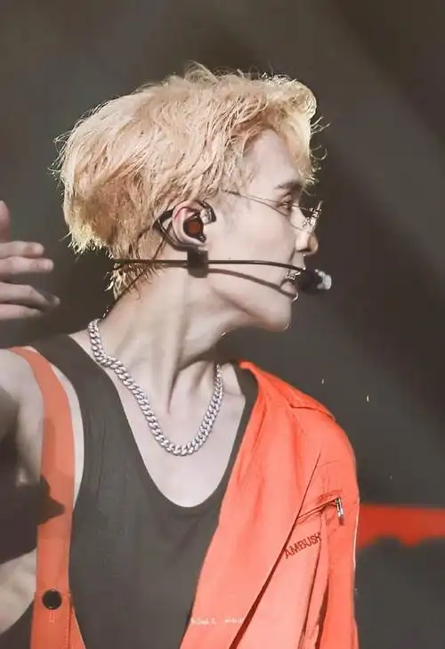 张艺兴金发侧颜