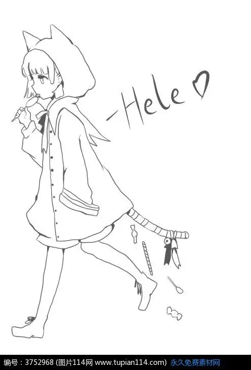 女生漫画人物图片大全大图猫咪画画图片简单画法