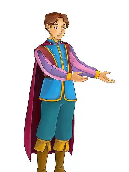 卡通人物-贵族-王子-儿童插画