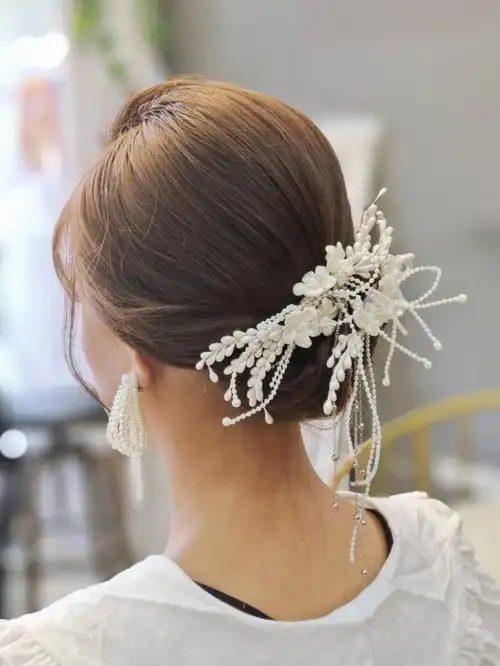 韩系低盘发型温柔优雅