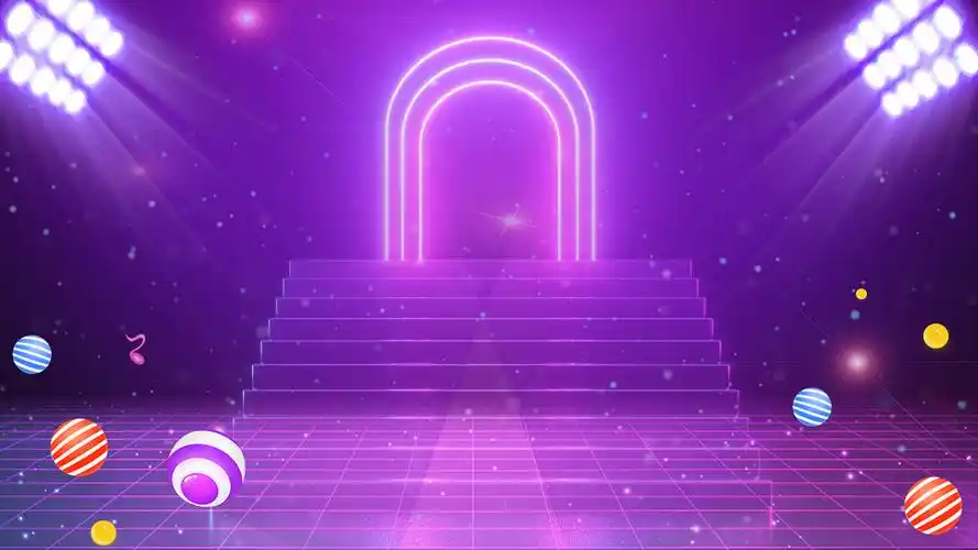 深色炫酷霓虹灯光霓虹灯网页banner背景视频舞台背景