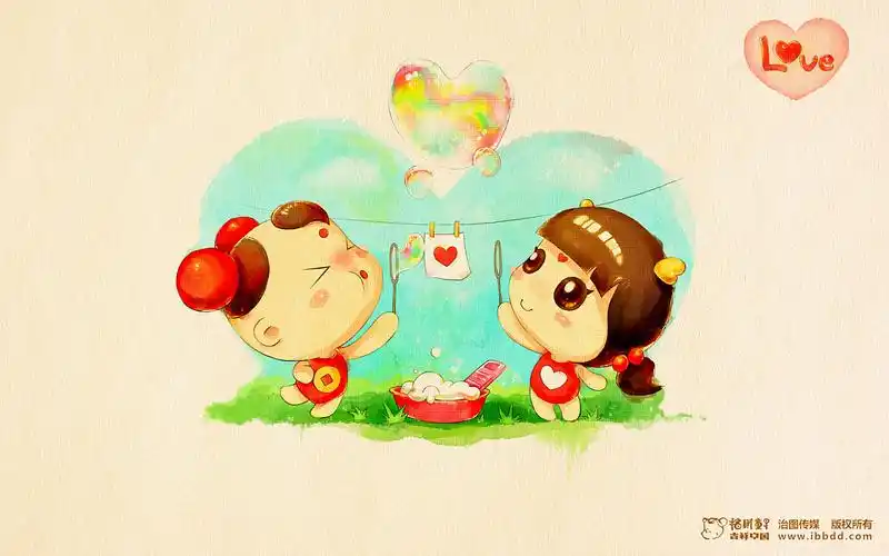 招财童子 壁纸一套