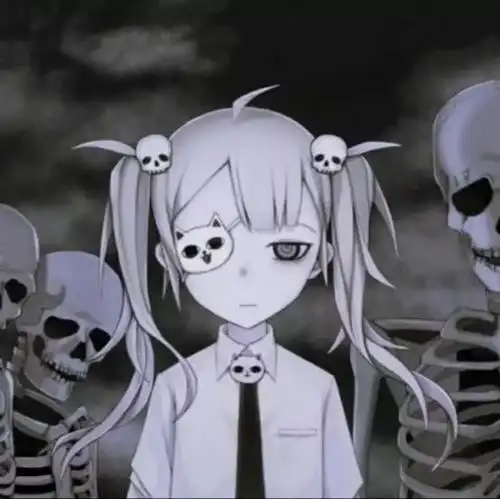 二次元头像冷酷黑暗系