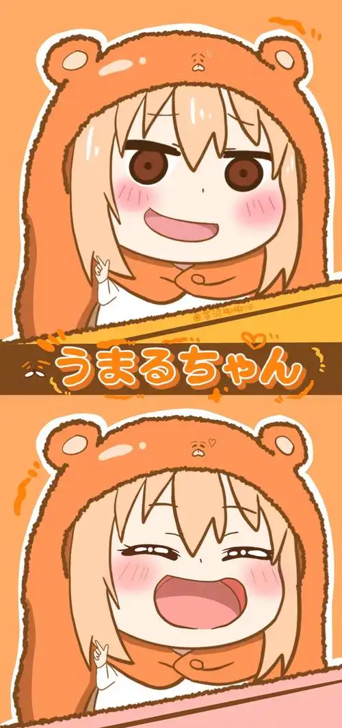 干物妹小埋三宫格壁纸,卡哇伊(干物妹小埋手机壁纸图片)