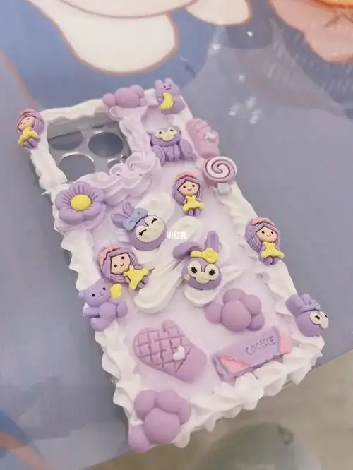 奶油胶手机壳diy