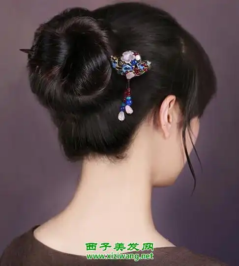 古代少女如何用发簪盘发 五款发簪盘发告诉你答案(2)_盘发发型_西子