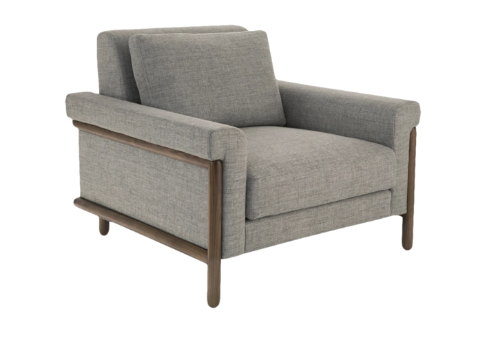 新中式单人沙发