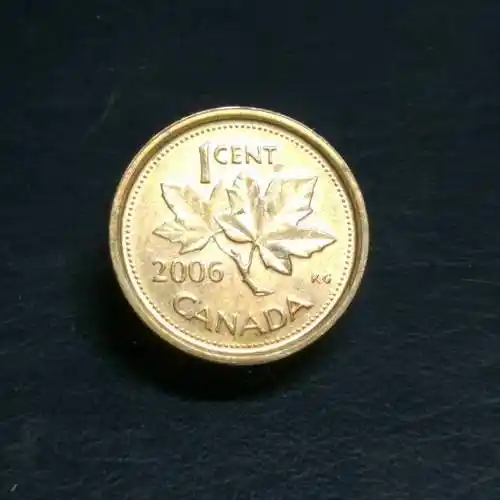 0元起拍加拿大1分硬币1枚多年收藏实物拍摄