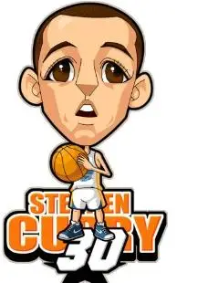 库里q版 球星图片