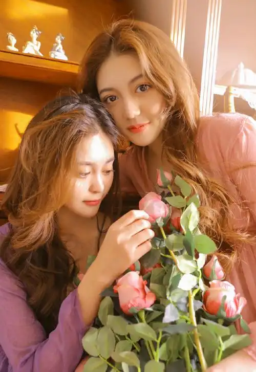 文艺美女姐妹花麻辣性感闺蜜照片,性感美女,性感,美女,写真,模特,性感