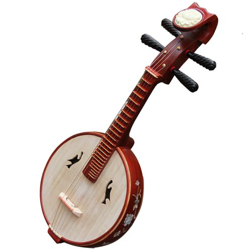 民族乐器梵巢弹拨专业演奏花梨木小阮红木琴阮