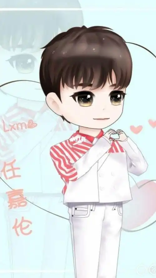 哈哈哈好可爱的任嘉伦q板图片