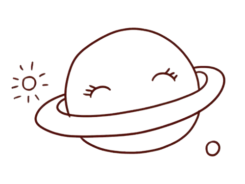 卡通星球简笔画