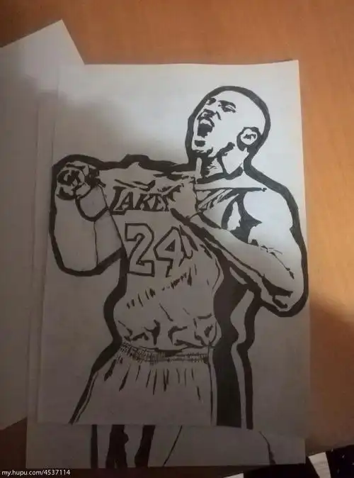 q版科比的卡通简笔画