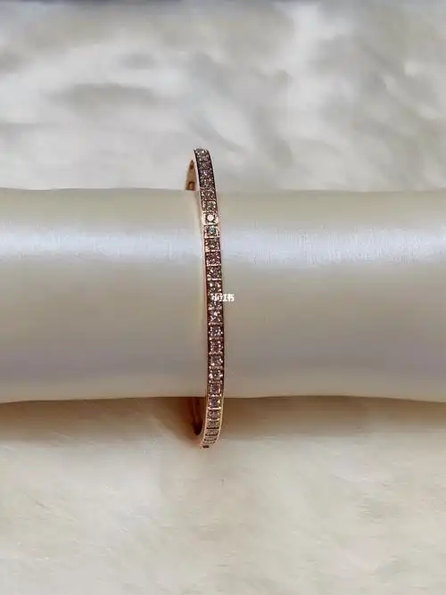 周大福  #钻石手镯  #周大福18k玫瑰金钻石手镯  #周大福钻石手镯