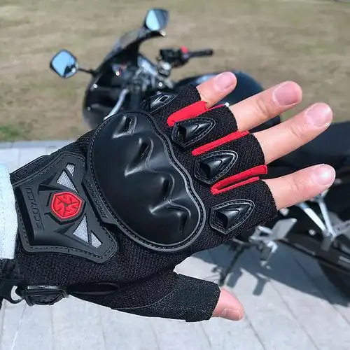 赛羽摩托车骑行手套越野机车男女夏季透气防摔防滑全半指骑士装备